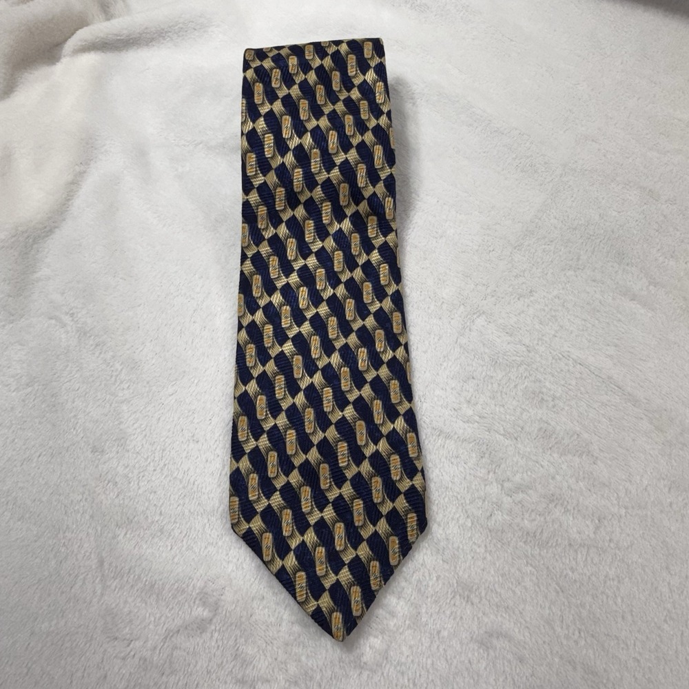 ROBERT TALBOTS  Studio Men's Tie 100% Silk Multicolor Made In USA Designer